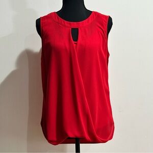 41 Hawthorn Vibrant Red Keyhole Blouse